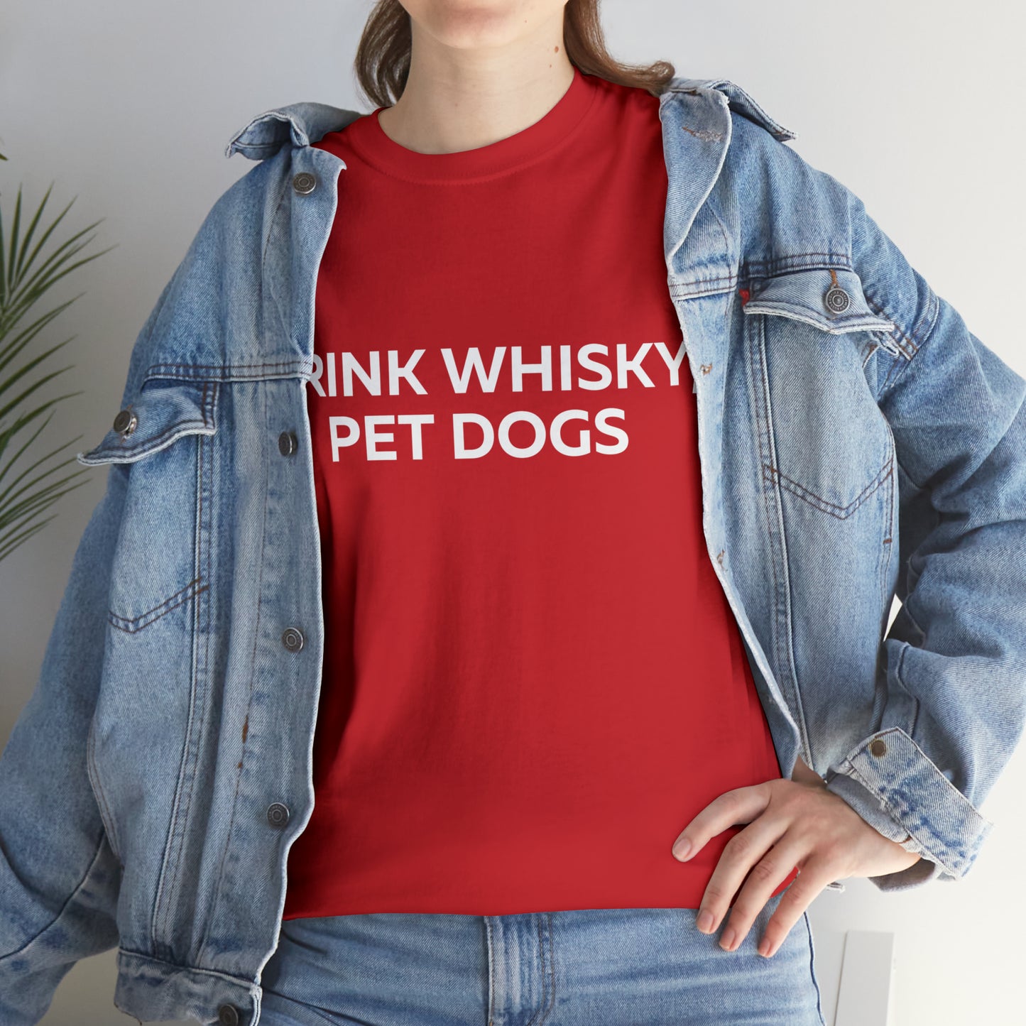 Drink Whiskey Pet Dogs t-shirt