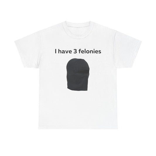 I Have 3 Felonies T-Shirt