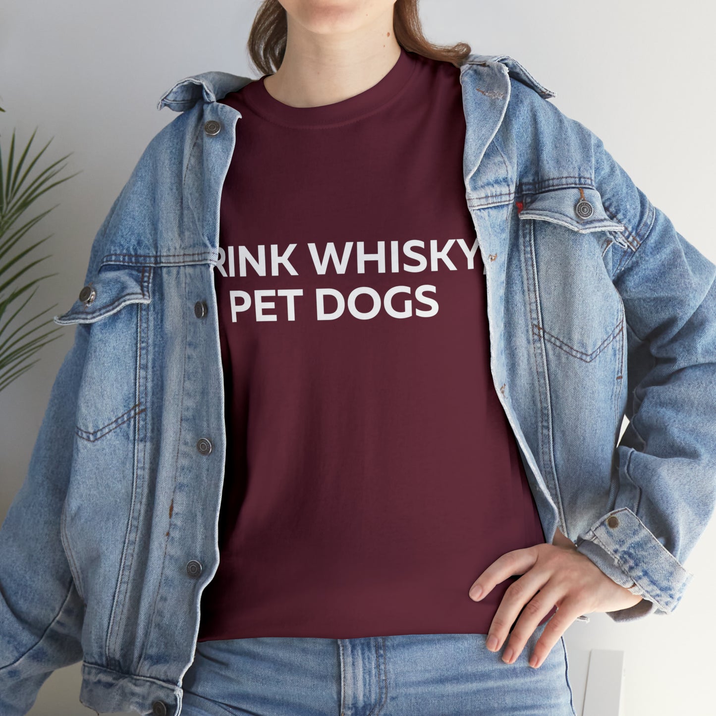 Drink Whiskey Pet Dogs t-shirt